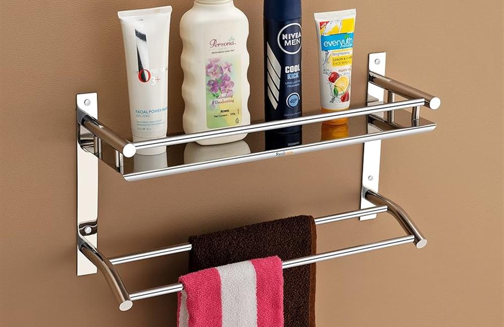 STAINLESS STEEL BATHROOM SHELF