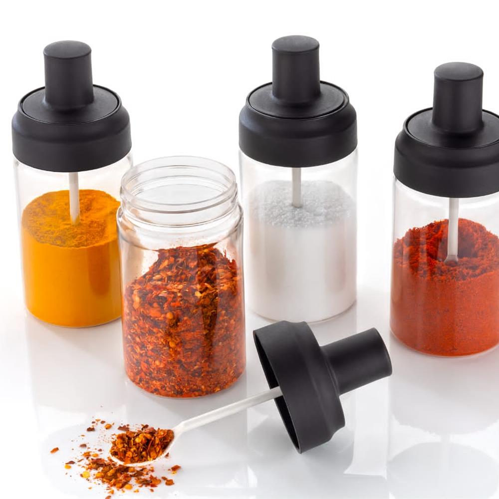 SPICE JAR & CONTAINER WITH SPOON